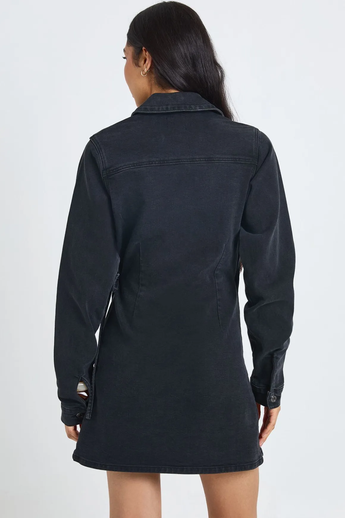 Robe En Jean Cache-cœur Pour Grandes Tailles