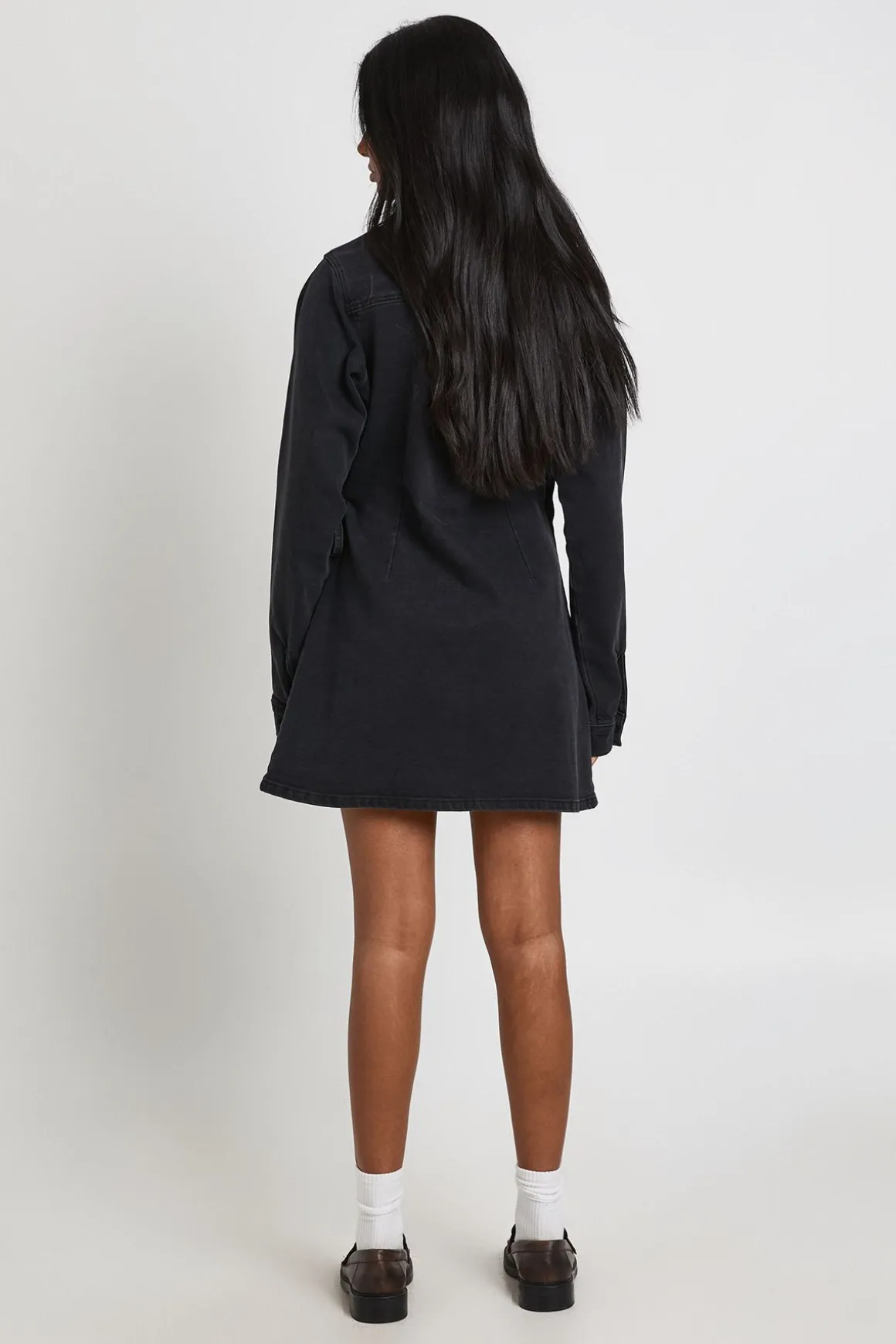 Robe En Jean À Devant Cache-cœur