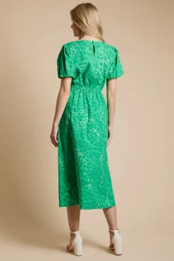 Dorothy Perkins Robe En Popeline Imprimée À Col Cœur Motif Animal<Femme Robes|Robes Mi-Longues