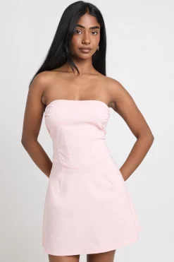 boohoo Robe Fourreau Bustier En Bengaline Ajustée<Femme Robes Patineuses|Robes