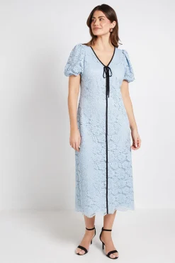 Wallis Robe Fourreau À Empiècement Contrastant En Dentelle<Femme Toutes Les Robes|Robes Mi-Longues