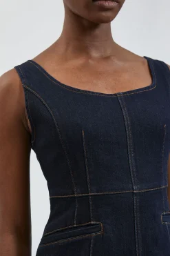 KarenMillen Robe Fourreau Midi En Denim<Femme Denim|Robes Mi-Longues