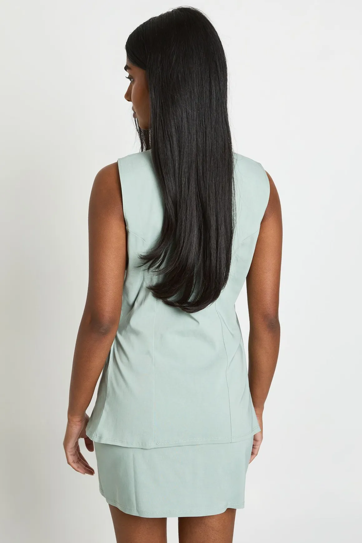Robe Gilet 2 En 1 En Bengaline Avec Boutons Dorés