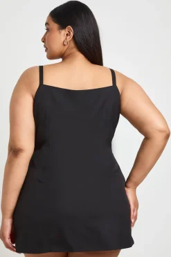 Robe Gilet Grande Taille À Boutons Dorés