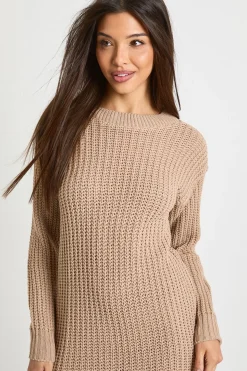 Robe jumper à col rond
