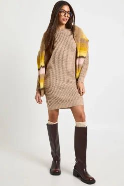 Robe jumper à col rond