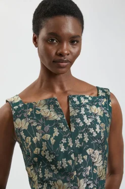 KarenMillen Robe Longue Ajustée En Jacquard<Femme Robes|Robe Invitée Mariage