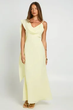 boohoo Robe Longue Avec Détail Foulard Drapé En Mousseline Au Col<Femme Robes|Robes Longues