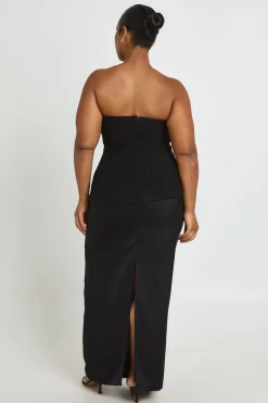 Robe Longue Bandeau 2 En 1 Grande Taille