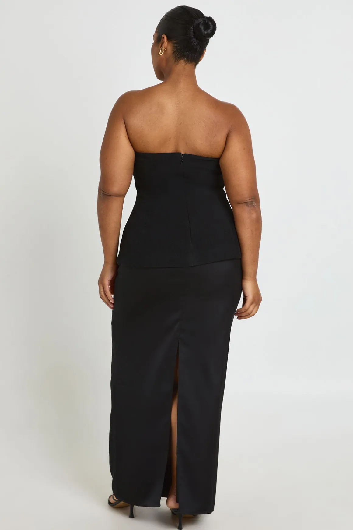 Robe Longue Bandeau 2 En 1 Grande Taille