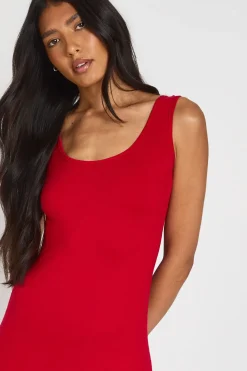 Robe Longue Basique À Encolure Arrondie Pour Grande Taille