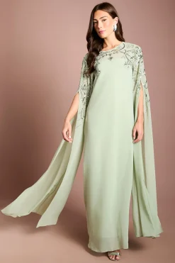 Coast Robe Longue Cape Ornée<Femme Robes|Robes D’Automne