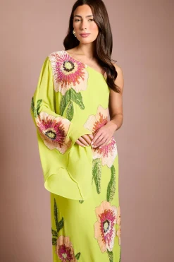 Robe Longue Coast Muse À Une Épaule Ornée De Motifs Floraux