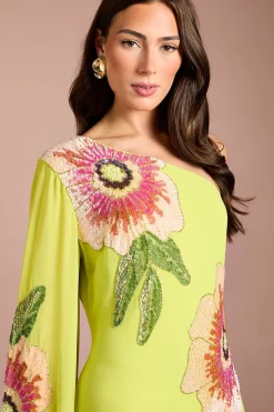 Robe Longue Coast Muse À Une Épaule Ornée De Motifs Floraux