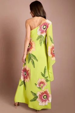 Robe Longue Coast Muse À Une Épaule Ornée De Motifs Floraux