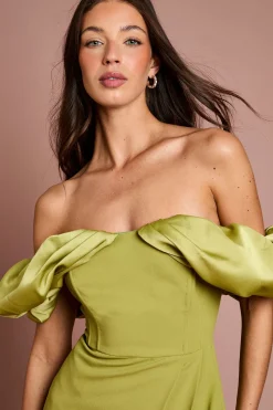 Coast Robe Longue Colonne Corset À Manches Volumineuses<Femme Robes Corset|Robes