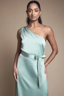 Oasis Robe Longue de Demoiselle d'Honneur en Satin à Une Épaule<Femme Robes Demoiselles D'Honneur|Satin Et Dentelle