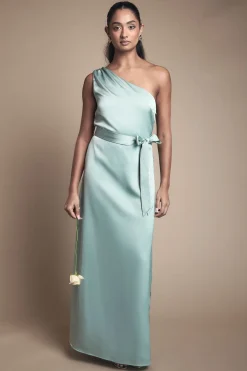 Oasis Robe Longue de Demoiselle d'Honneur en Satin à Une Épaule<Femme Robes Demoiselles D'Honneur|Satin Et Dentelle