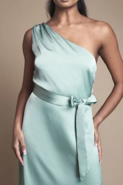 Oasis Robe Longue de Demoiselle d'Honneur en Satin à Une Épaule<Femme Robes Demoiselles D'Honneur|Satin Et Dentelle