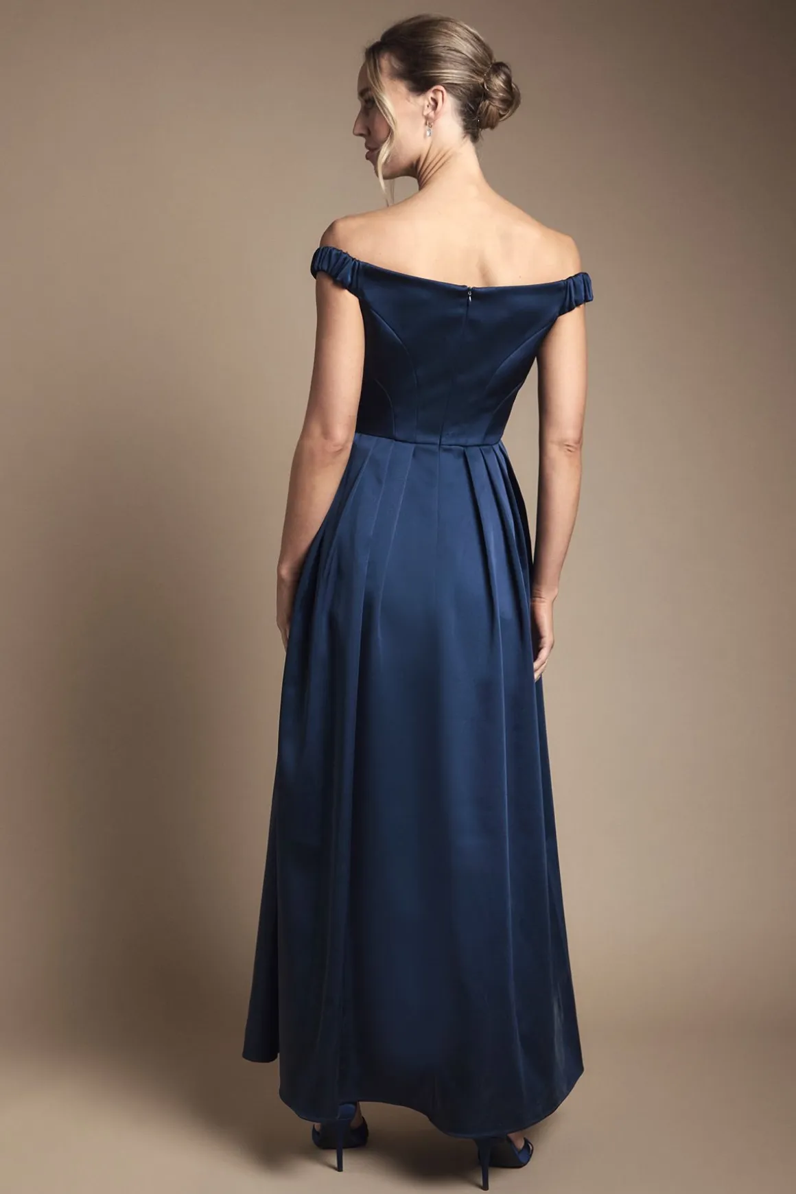 Coast Robe Longue de Demoiselle d'Honneur en Satin à Encolure Asymétrique<Femme Robes Demoiselles D'Honneur|Satin Et Dentelle