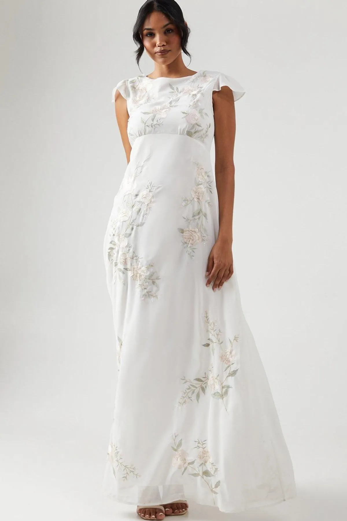 Coast Robe Longue de Demoiselle d'Honneur Brodée de Roses<Femme Toutes Les Robes|Robes Demoiselles D'Honneur