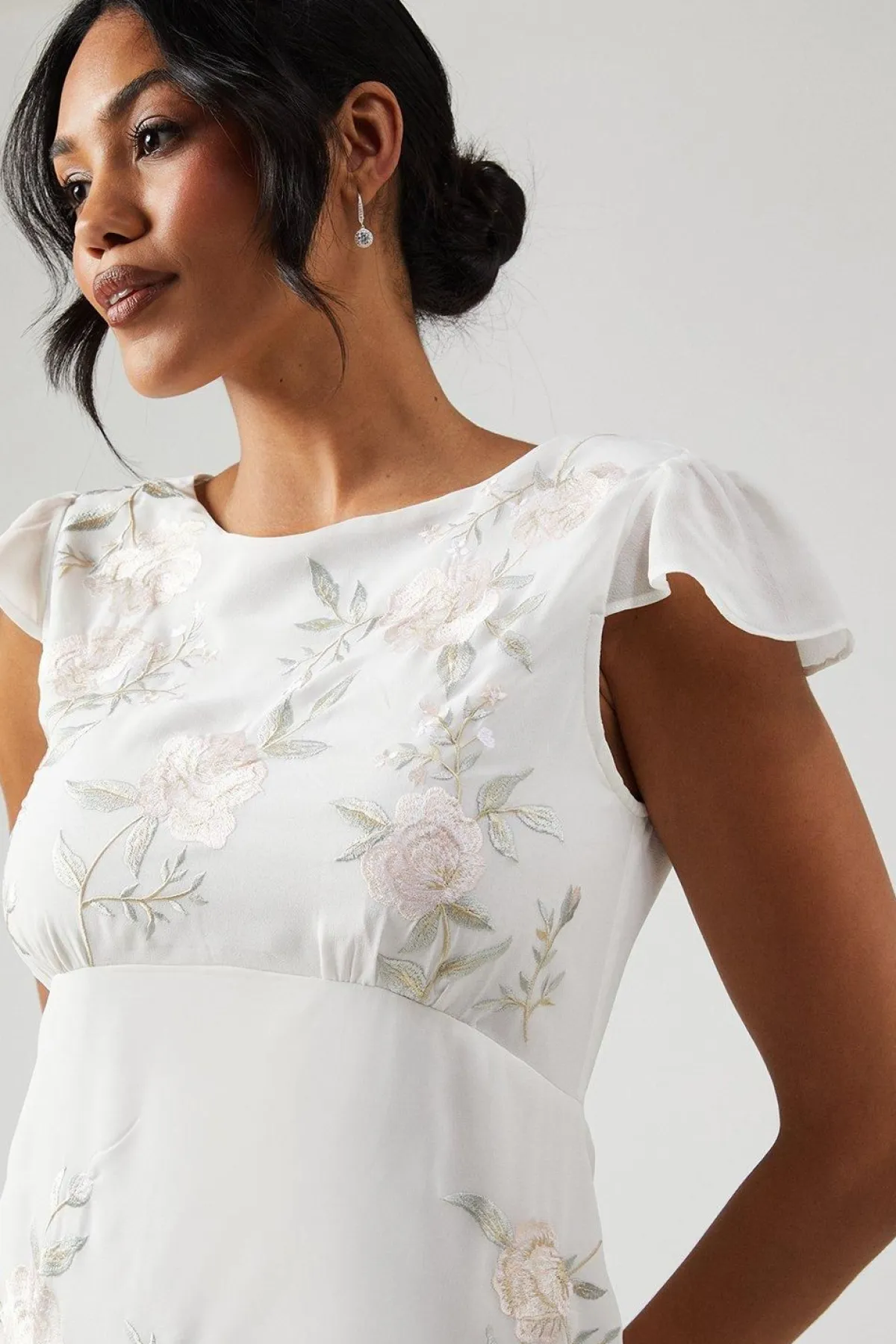 Coast Robe Longue de Demoiselle d'Honneur Brodée de Roses<Femme Toutes Les Robes|Robes Demoiselles D'Honneur