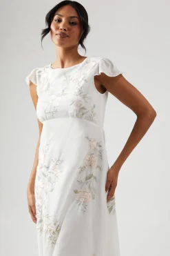 Coast Robe Longue de Demoiselle d'Honneur Brodée de Roses<Femme Toutes Les Robes|Robes Demoiselles D'Honneur