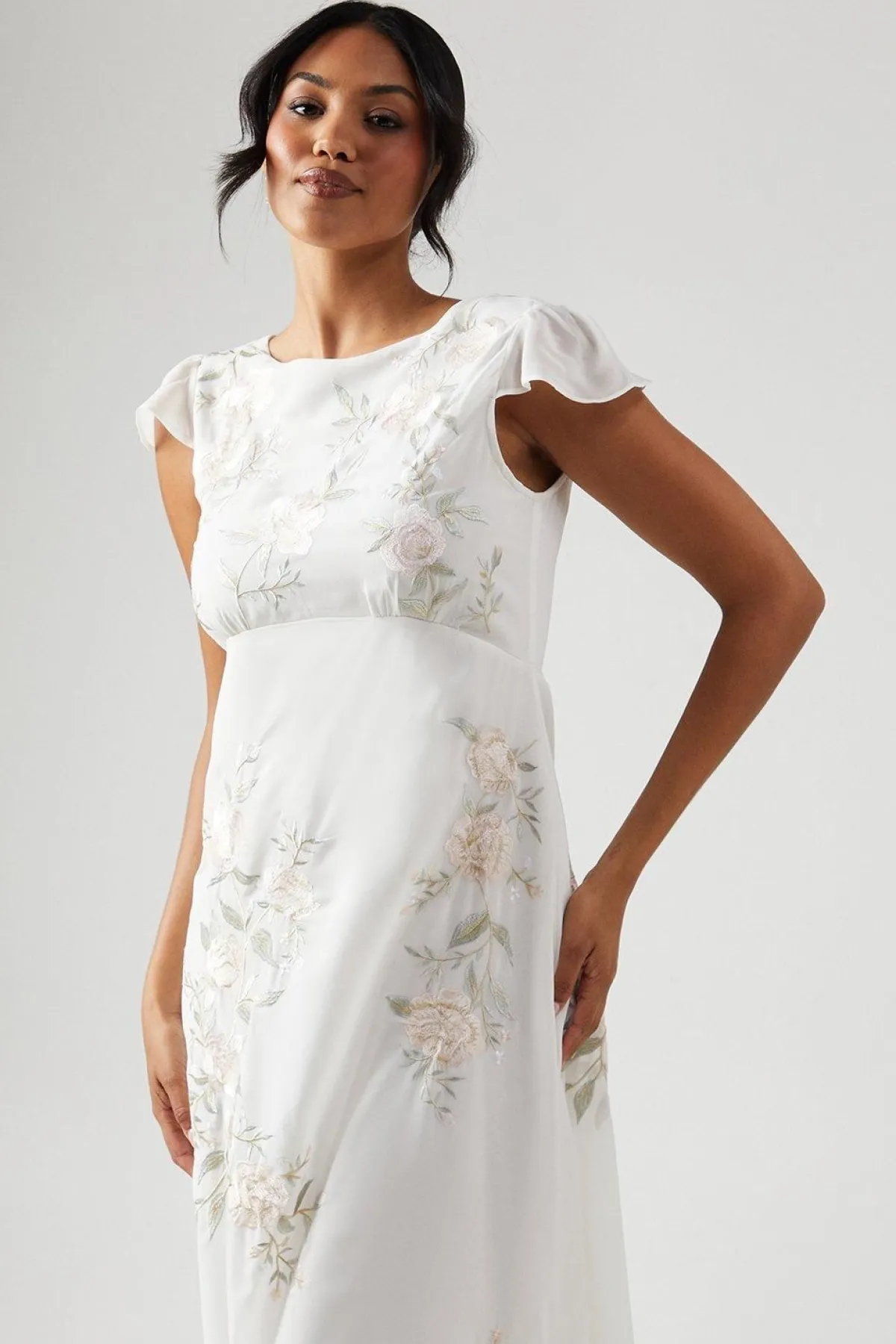 Coast Robe Longue de Demoiselle d'Honneur Brodée de Roses<Femme Toutes Les Robes|Robes Demoiselles D'Honneur