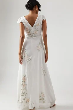 Coast Robe Longue de Demoiselle d'Honneur Brodée de Roses<Femme Toutes Les Robes|Robes Demoiselles D'Honneur
