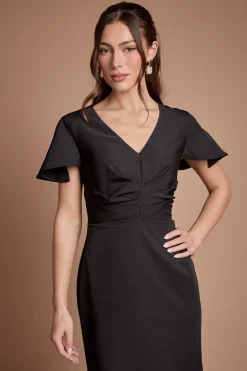 Coast Robe Longue De Demoiselle D'honneur En Crêpe Avec Détail Plissé<Femme Toutes Les Robes|Robes Demoiselles D'Honneur