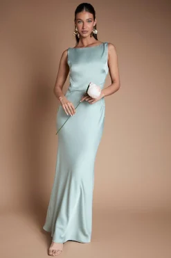 Coast Robe Longue De Demoiselle D'honneur En Dentelle Avec Dos Torsadé<Femme Robes Demoiselles D'Honneur|Satin Et Dentelle