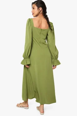 Robe longue de laitière texturée