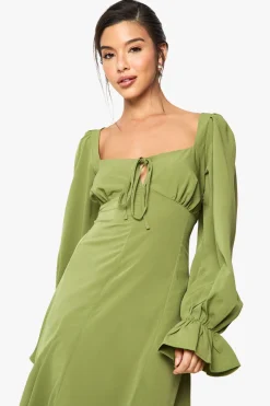 Robe longue de laitière texturée
