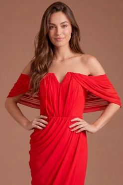 Robe Longue Deux-en-un À Dos Châle Contour Collective
