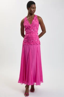 KarenMillen Robe Longue Dos Nu Avec Détails De Perles<Femme Robes|Robe Invitée Mariage
