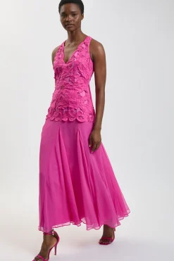 KarenMillen Robe Longue Dos Nu Avec Détails De Perles<Femme Robes|Robe Invitée Mariage
