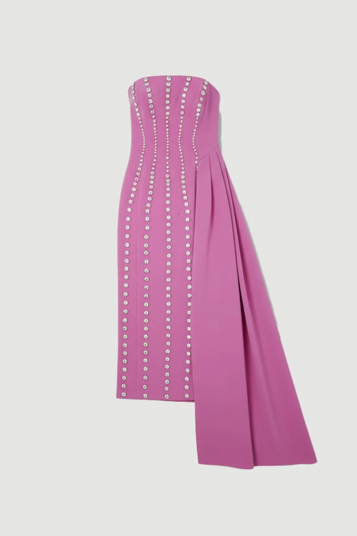 KarenMillen Robe Longue à Détails Drapés et Ornements de Cristaux<Femme Robes Bal De Promo|Robes