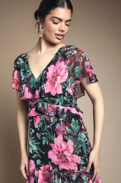 Oasis Robe Longue à Détails Volantés<Femme Toutes Les Robes|Robes Longues