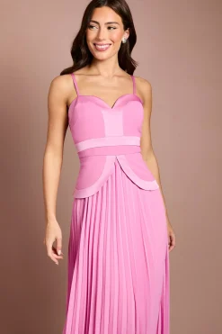 Coast Robe Longue En Crêpe À Bretelles<Femme Toutes Les Robes|Robes Longues