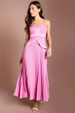 Coast Robe Longue En Crêpe À Bretelles<Femme Toutes Les Robes|Robes Longues