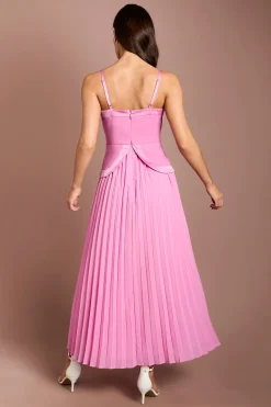 Coast Robe Longue En Crêpe À Bretelles<Femme Toutes Les Robes|Robes Longues