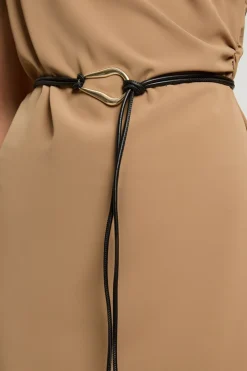 KarenMillen Robe Longue En Crêpe Extensible<Femme Robes|Robes Longues