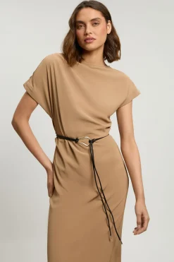 KarenMillen Robe Longue En Crêpe Extensible<Femme Robes|Robes Longues