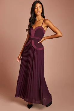 Coast Robe Longue En Crêpe À Fines Bretelles Petite<Femme Toutes Les Robes|Robes Longues