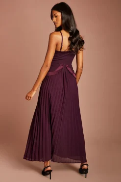 Coast Robe Longue En Crêpe À Fines Bretelles Petite<Femme Toutes Les Robes|Robes Longues