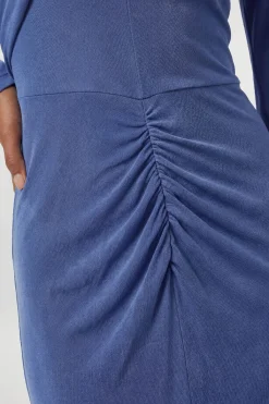 KarenMillen Robe Longue En Crêpe Fluide Avec Détail Torsadé<Femme Robes Bal De Promo|Robes À Manches Longues