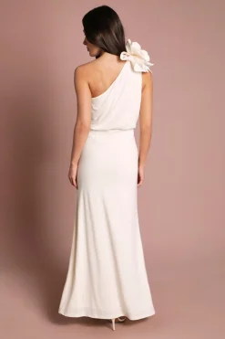 Coast Robe Longue En Jersey Asymétrique À Corsage<Femme Robes|Robes Longues