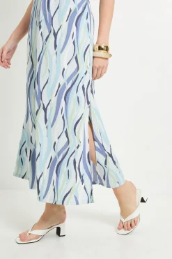Wallis Robe Longue En Jersey À Rayures Avec Taille Froncée<Femme Robes|Robes Longues