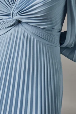 Coast Robe Longue en Mousseline Plissée<Femme Toutes Les Robes|Robes Longues