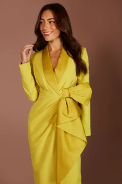 Coast Robe Longue En Satin Muse Avec Nœud Sur Le Devant<Femme Robes Mi-Longues|Satin Et Dentelle